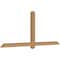 Ekena Millwork Eugene Smooth Timber Gable Bracket, Western Red Cedar, 84"W x 35"H x 3 1/2"D x 3 1/2"F, 10/12 Pitch GBW084X35X0404EUG00SWR - alternate 3